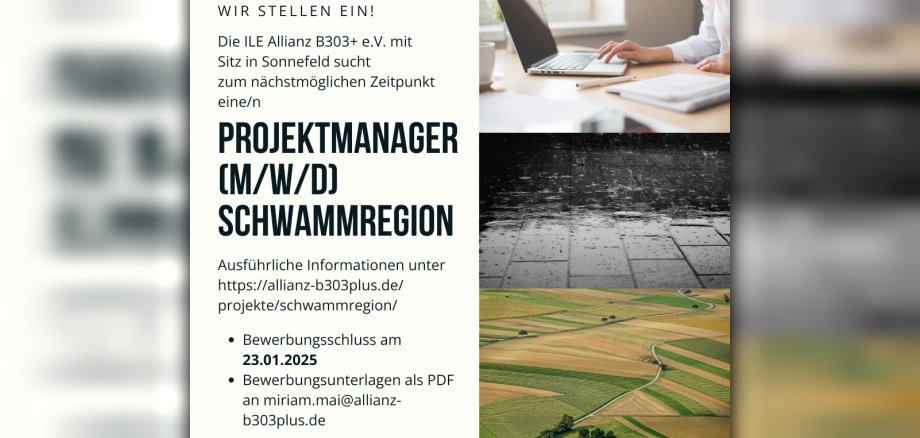 Projektmanager (m/w/d) Schwammregion - 1